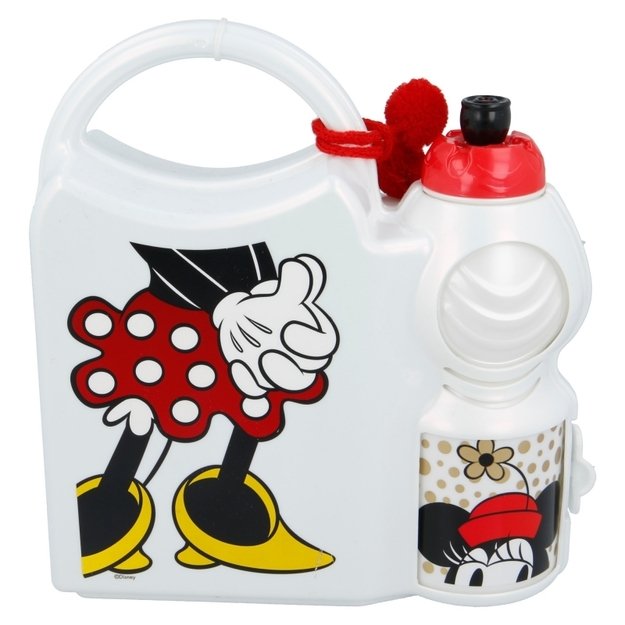 Minnie Mouse - Pietų dėžutės ir vandens buteliuko 400 ml rinkinys