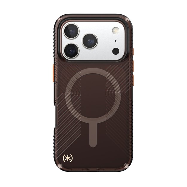 „Speck Presidio Lux Grip MagSafe“ dėklas, skirtas „iPhone 17 Pro“ (prabangaus atspalvio matinis / oranžinis) 8