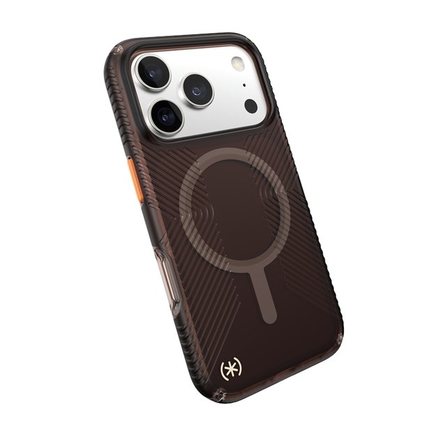 „Speck Presidio Lux Grip MagSafe“ dėklas, skirtas „iPhone 17 Pro“ (prabangaus atspalvio matinis / oranžinis) 18