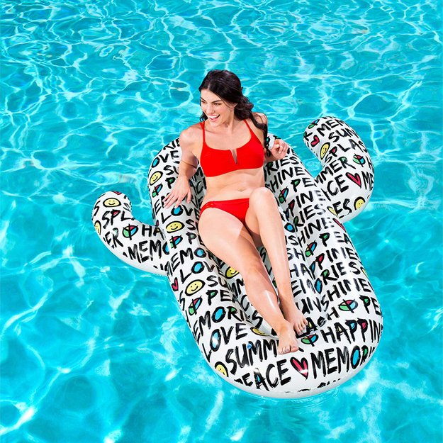 Bestway - pripučiamas čiužinys Cactus 185x155 cm 23