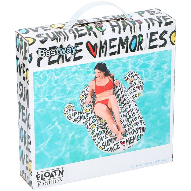 Bestway - pripučiamas čiužinys Cactus 185x155 cm 29