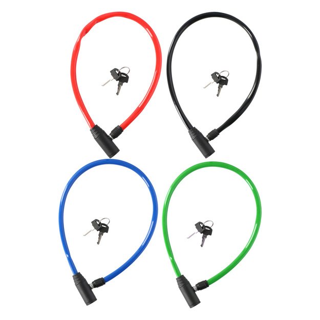 Dunlop – kabelis, dviračio užraktas nuo vagystės (žalias) 6