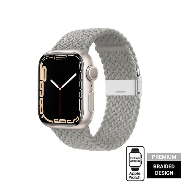 Crong bangų juosta, skirta Apple Watch 38/40/41mm (šviesiai pilka) 20