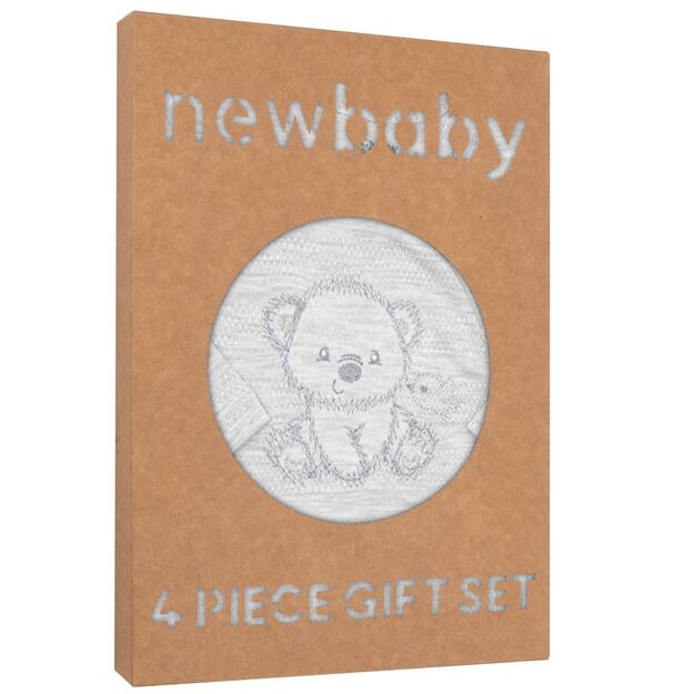 Naujas Baby Sweet Bear nėščiųjų rinkinys pilkas, 56 (0-3m), 56 (0-3m) dydis