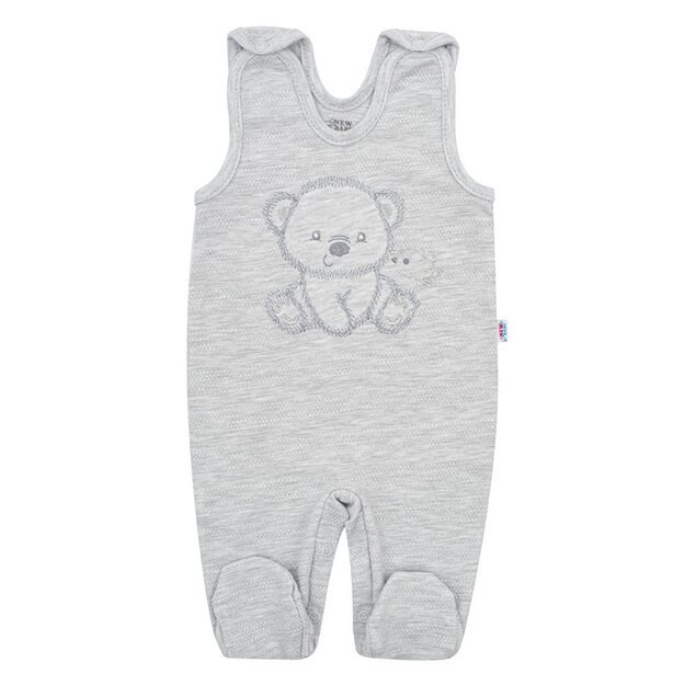 Naujas Baby Sweet Bear nėščiųjų rinkinys pilkas, 56 (0-3m), 56 (0-3m) dydis
