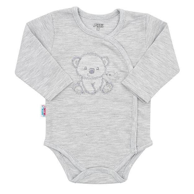 Naujas Baby Sweet Bear nėščiųjų rinkinys pilkas, 56 (0-3m), 56 (0-3m) dydis