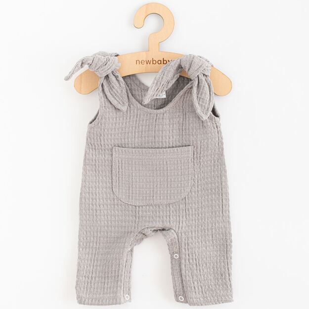 Kūdikių muslino raišteliai Nauji Baby Comfort drabužiai pilki, 74 (6-9m), 74 (6-9m) dydis