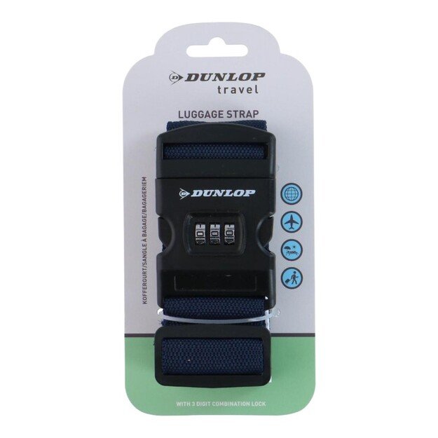 Dunlop - Bagažo diržas su kombinacija 200x5 cm (mėlynas) 2
