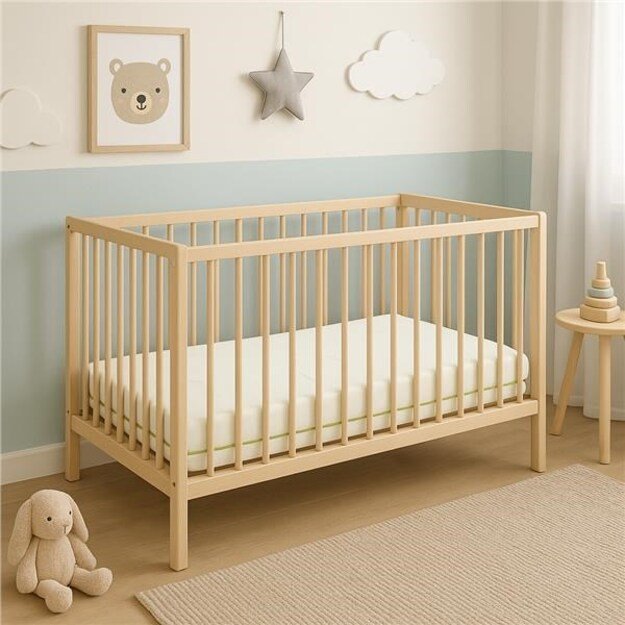 Vaikiškas čiužinys New Baby CLASSY 120x60x11 cm grikių putos-kokoso Aloe Vera