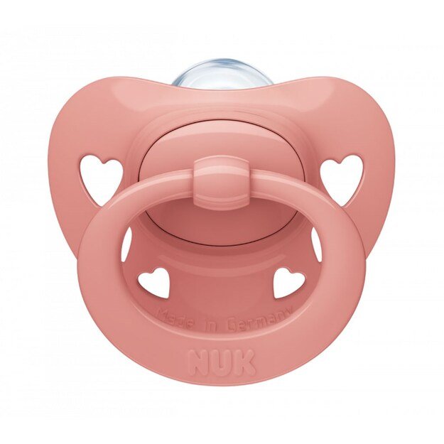 NUK Signature Soother 0-6m persikas, dydis 0-6 m, 0-6 m