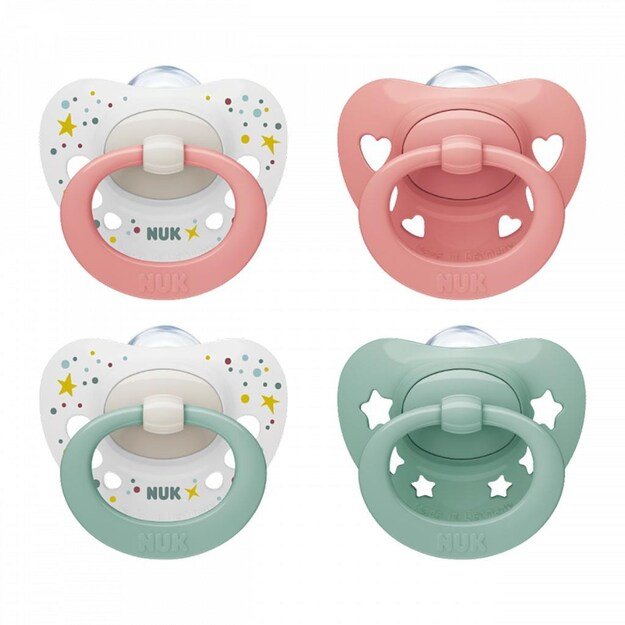 NUK Signature Soother 0-6m persikas, dydis 0-6 m, 0-6 m