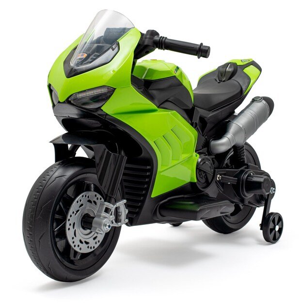 Vaikiškas elektrinis motociklas Baby Mix Supersport žalias
