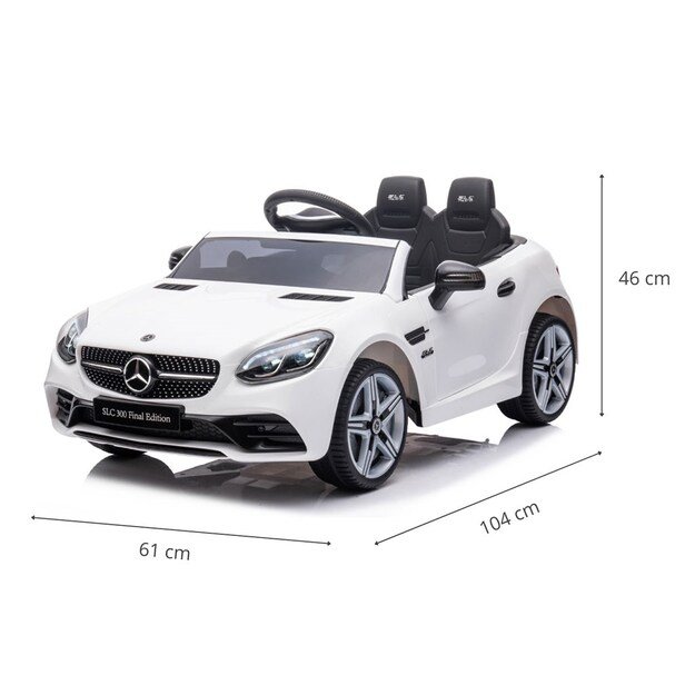 Elektrinis vaikiškas automobilis Milly Mally Mercedes-Benz SLC White