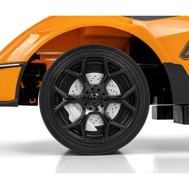 Motoroleris su garsu ir kreiptuvu Milly Mally LAMBORGHINI ESSENZA SC V12 oranžinė