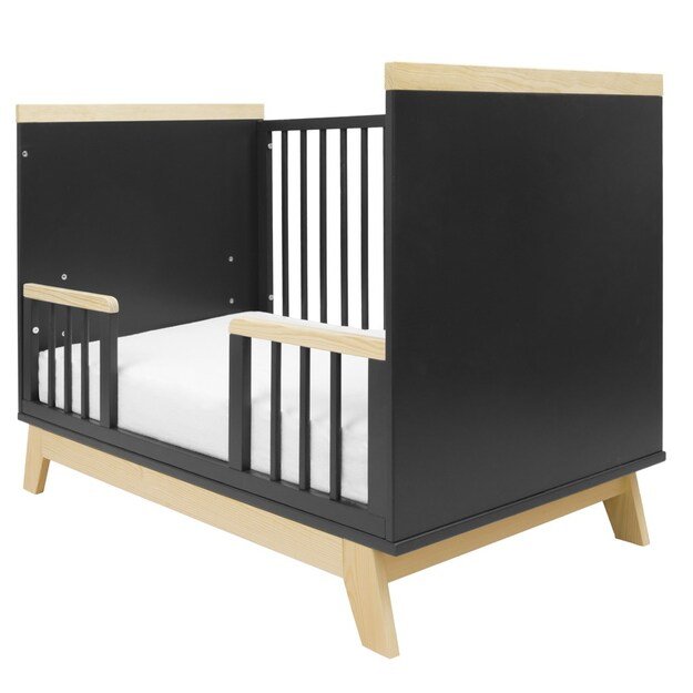 Naujas Baby MARCUS 120x60 cm grafitas/natūralus