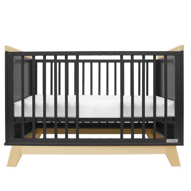 Naujas Baby MARCUS 120x60 cm grafitas/natūralus