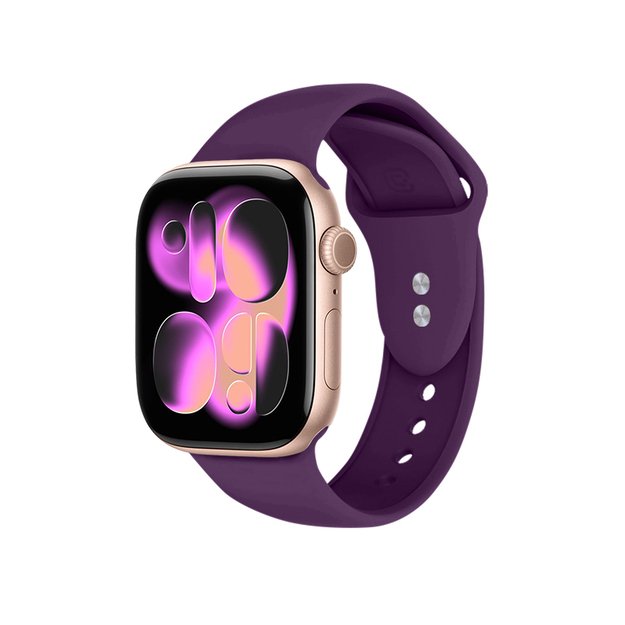 Crong Liquid – dirželis, skirtas Apple Watch 44/45/46/49 mm (slyva) 6