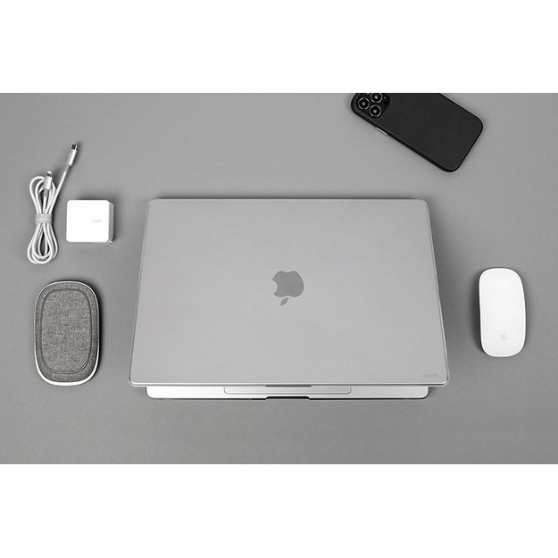 „Moshi iGlaze“ – „Hardshell“ dėklas, skirtas „MacBook Pro 16“ (M4/M3/M2/M1/2024-2021) (Stealth Clear) 17