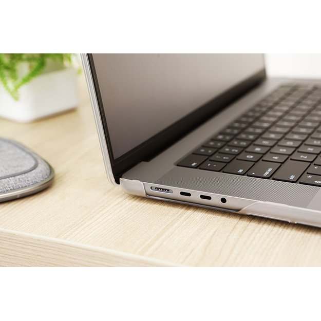 „Moshi iGlaze“ – „Hardshell“ dėklas, skirtas „MacBook Pro 16“ (M4/M3/M2/M1/2024-2021) (Stealth Clear) 16