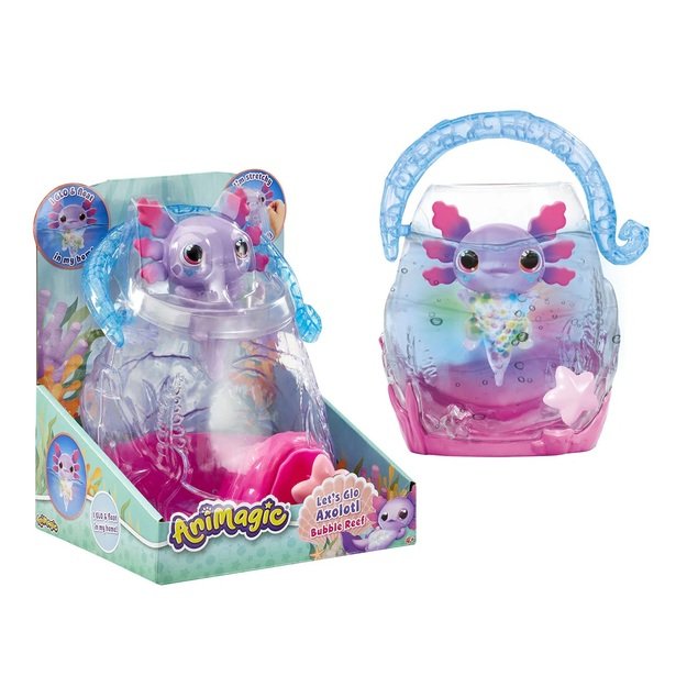 ANIMAGIC Švytintis aksolotlis akvariume 1