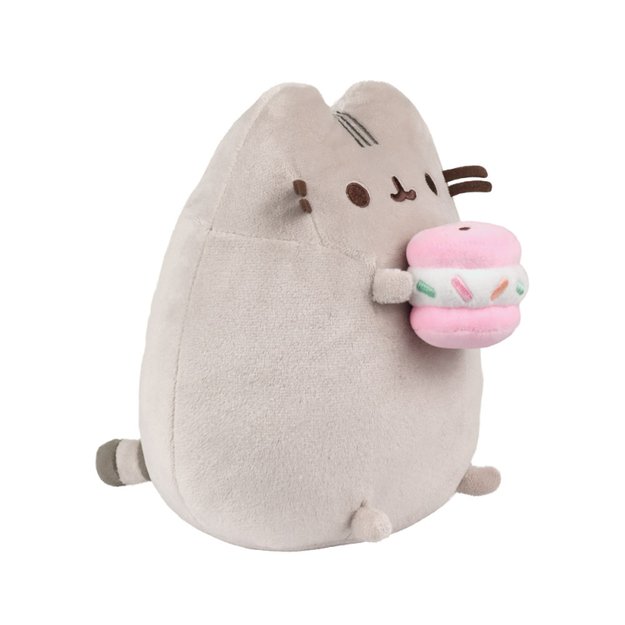 Pusheen - pliušinis talismanas su ledų sumuštiniu 24 cm