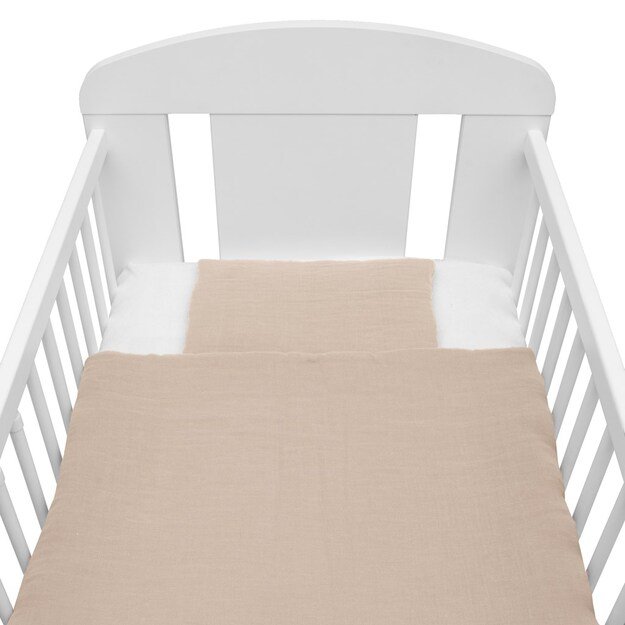 Muslino rinkinys su įdaru New Baby 80x70 cm smėlio spalvos