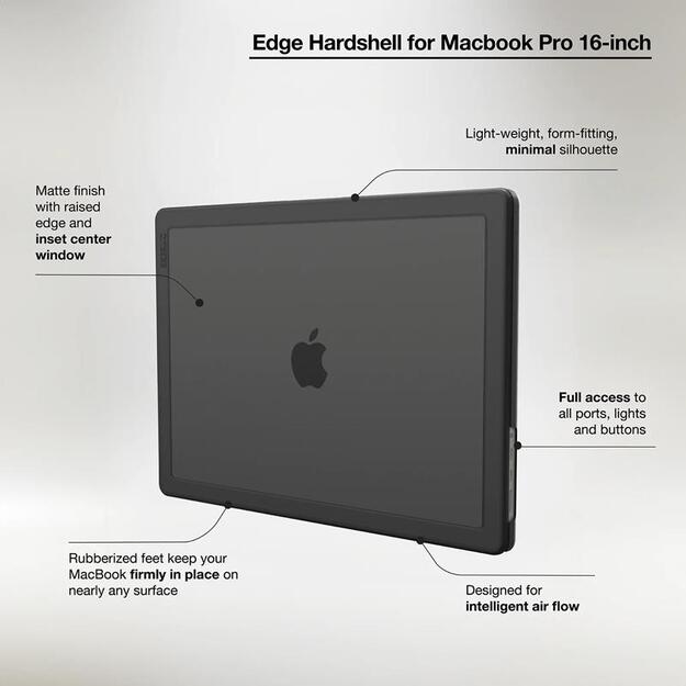 „Incase Edge Hardshell Case“ – dėklas, skirtas „MacBook Pro 16“ (M4/M3/M2/M1/2024-2021) (juodas) 31