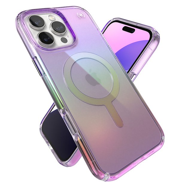 Speck Presidio2 Lux MagSafe – dėklas, skirtas iPhone 16 Pro Max (nuostabiai violetinė / skaidrus) 13
