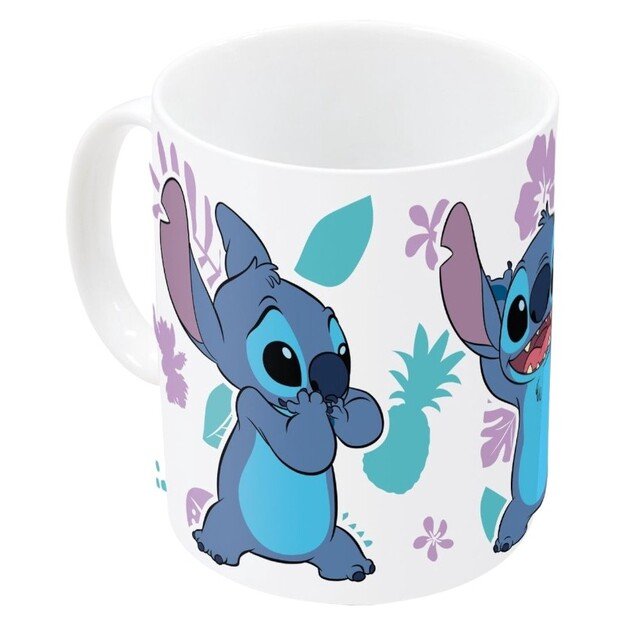 Disney Stitch – spalvą keičiantis keraminis puodelis dovanų dėžutėje iš Stitch & Angel Collection 325 ml 11