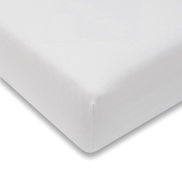 Džersio lovelės paklodė New Baby 120x60 balta 1