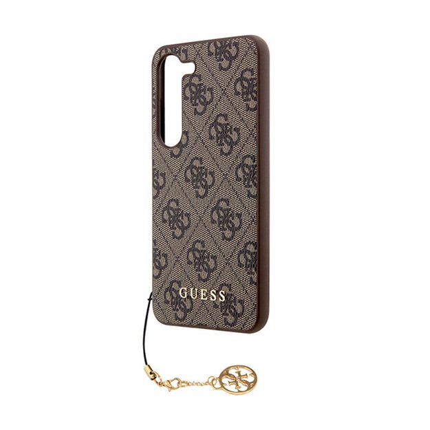 Guess 4G Charms kolekcija – dėklas Samsung Galaxy A55 5G (rudas)