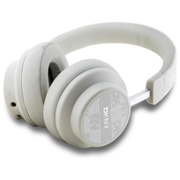 DKNY languotas raštas – belaidės ant ausies uždedamos „Bluetooth“ ausinės V5.3 („Pearl“) 5