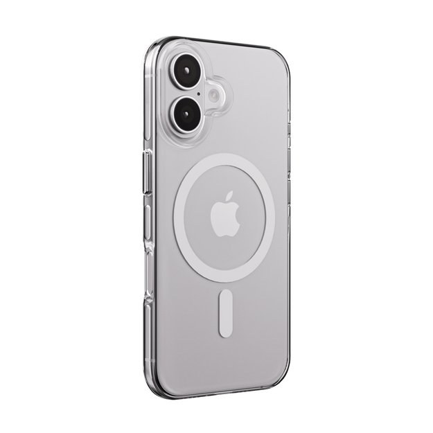 Crong Clear MAG Pro – dėklas iPhone 16 MagSafe (baltas) 4