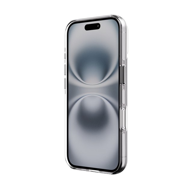 Crong Clear MAG Pro – dėklas iPhone 16 MagSafe (baltas) 6