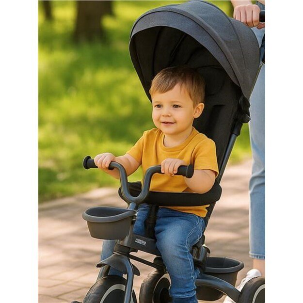 Baby Mix 5in1 RELAX 365° pilkos spalvos triratis 7