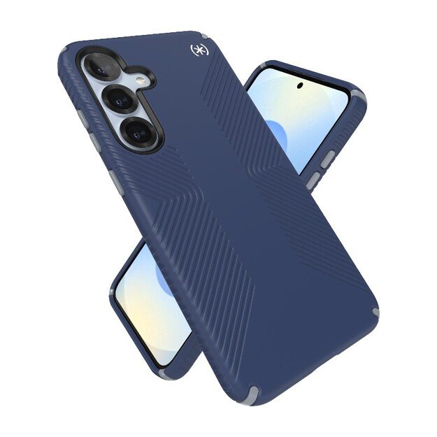 Speck Presidio2 rankenos magnetas – dėklas, skirtas Samsung Galaxy S25+ / 24+ MagSafe (pakrantės mėlyna / dulkių pilka / balta) 12