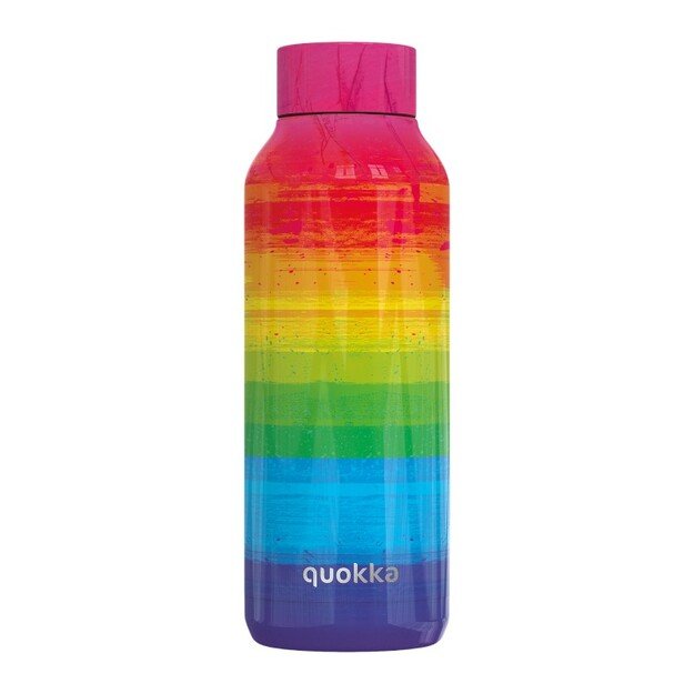 Quokka Solid – nerūdijančio plieno termo butelis 510 ml (Vaivorykštė) 1