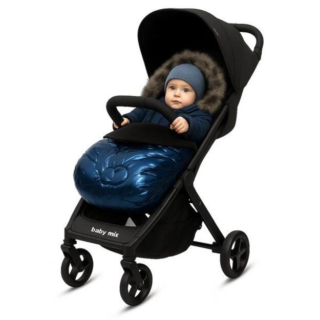 New Baby prabangus kailinis su mėlynu kailiu 1