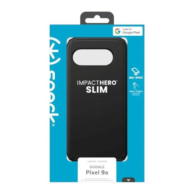 Speck ImpactHero Slim – dėklas, skirtas „Google Pixel 9a“ (juodas) 12