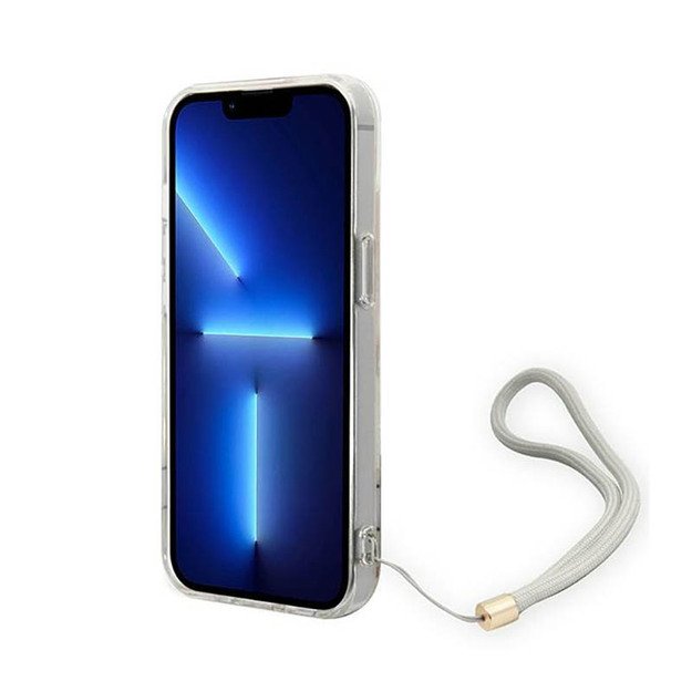 Guess Flower Cord – dėklas, skirtas iPhone 14 Plus (violetinė) 4
