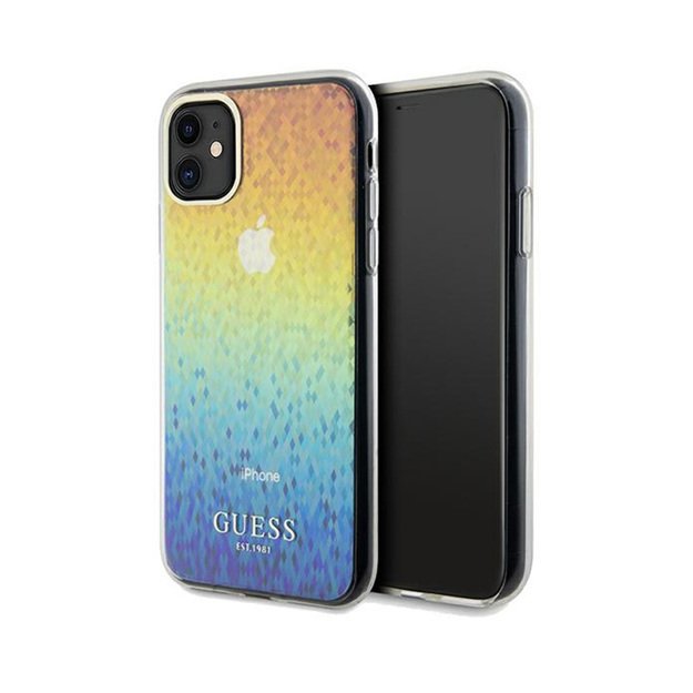 „Guess IML Faceted Mirror Disco Iridescent“ – „iPhone 11“ dėklas („Iridescent“)