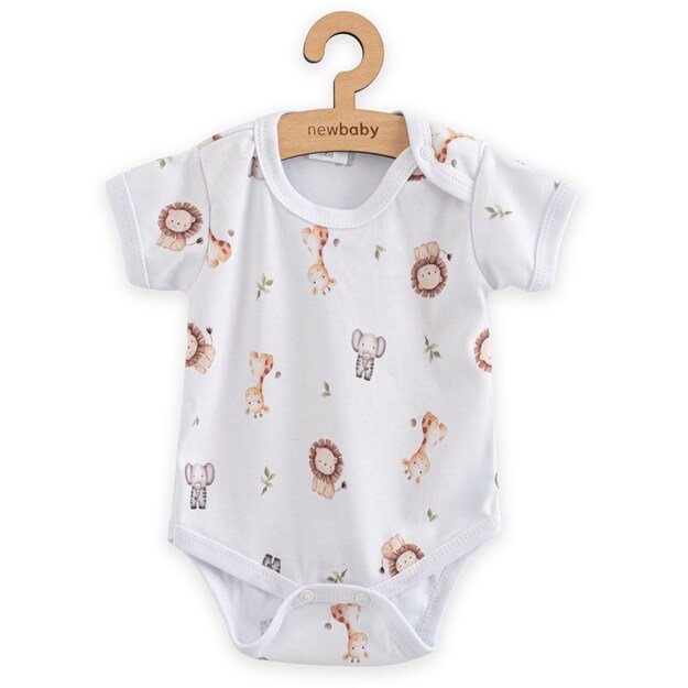Trumpomis rankovėmis kūdikio bodžiukas „New Baby For Baby“ safari, 74 (6-9 mėn.)