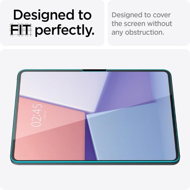 Spigen GLAS.TR EZ FIT – grūdintas stiklas, skirtas iPad Pro 13 (M4, 2024) (skaidrus)