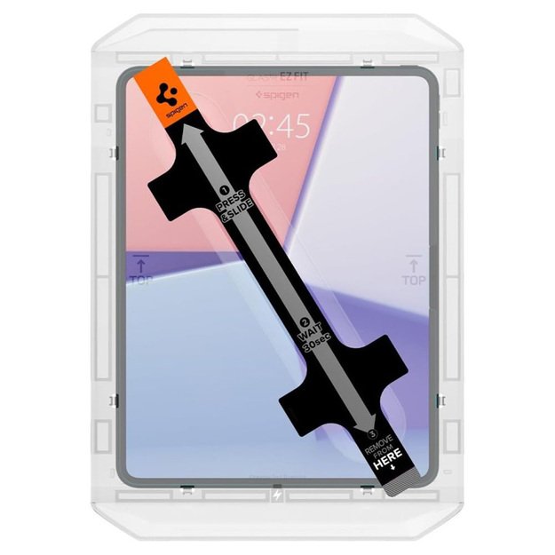 Spigen GLAS.TR EZ FIT – grūdintas stiklas, skirtas iPad Pro 13 (M4, 2024) (skaidrus)