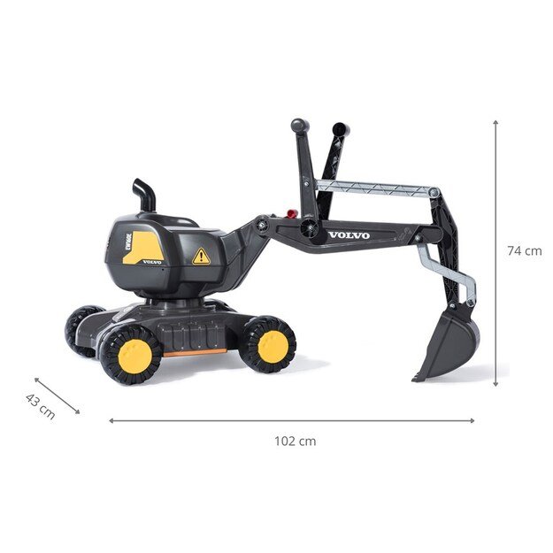 Rolly Toys Digger Volvo vaikiškas ekskavatorius