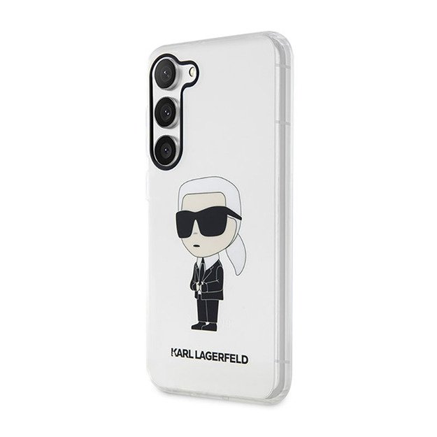 Karl Lagerfeld IML NFT Ikonik dėklas, skirtas Samsung Galaxy S23 (skaidrus)