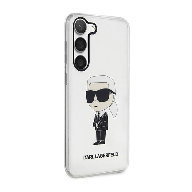 Karl Lagerfeld IML NFT Ikonik dėklas, skirtas Samsung Galaxy S23 (skaidrus)