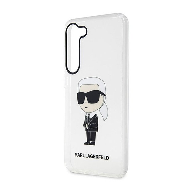 Karl Lagerfeld IML NFT Ikonik dėklas, skirtas Samsung Galaxy S23 (skaidrus)