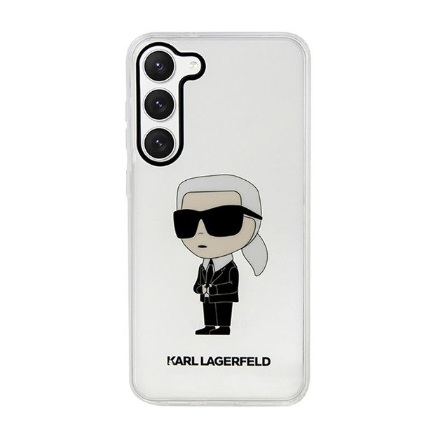 Karl Lagerfeld IML NFT Ikonik dėklas, skirtas Samsung Galaxy S23 (skaidrus)