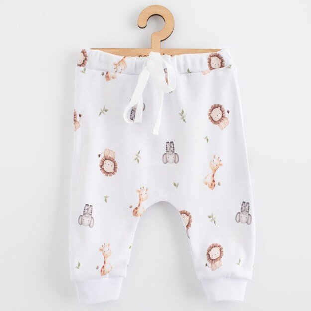 Vaikiškos medvilninės sportinės kelnės New Baby For Baby safari, 56 (0-3 mėn.)